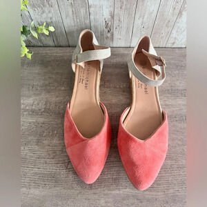 Eric Michael Coral and Beige Flats